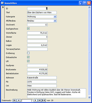 Das neue Autoformular