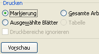 Dialogfenster Drucken - Markierung drucken