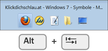 erscheinendes Fenster bei ALT + Tab Taste