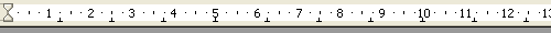 Standardtabstopps im Lineal von OpenOffice Writer
