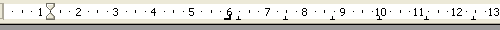 Standardtabstopps im Lineal von OpenOffice Writer